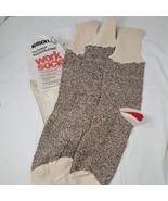 Vintage Nelson Rockford Red Heel Work 3 Socks Original Sock Monkey Sears... - €12,84 EUR