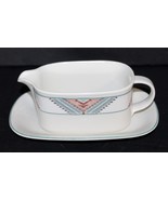 Mikasa Intaglio Santa Fe Gravy Boat w/ Under Plate ~ Ex ~No Chips or Cracks - €17,05 EUR