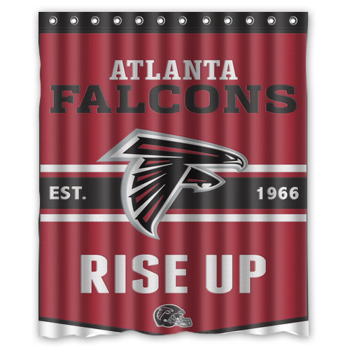 Rare!!! Atlanta Falcons Custom Waterproof Polyester Shower Curtain 4 Size Item image 13