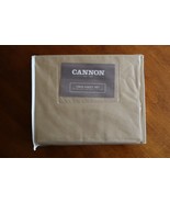 VTG Cannon Taupe Brown Twin Sheet Set 220 Thread Count Easy Care Cotton ... - $355.18 MXN