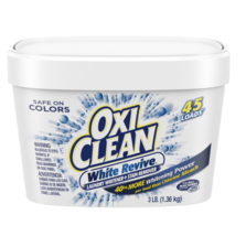 OxiClean White Revive Laundry Whitener + Stain Remover Powder, 3 Lbs., 45 Loads - £11.02 GBP