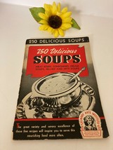 Vtg 1940 Soup Cookbook Culinary Arts Institute Booklet 250 RECIPES Lenti... - $11.35