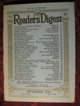 Readers Digest September 1938 James M Barrie Roy Helton Antoine de Saint Exupery - £6.46 GBP