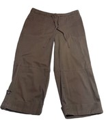 J Jill Stretch Capri Pants Size 10 Brown Pockets - $16.65