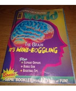 September 1998 NATIONAL GEOGRAPHIC World THE BRAIN IT&#39;s MIND-BOGGLING - $2.00