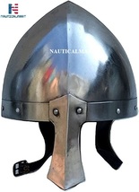  Medieval Steel Norman Nasal Helmet | Knight’s Armour Helm Adjustable| M... - £54.27 GBP