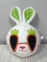 DanDee plush white bunny rabbit stress ball carrot eyes glasses squishy - £6.99 GBP