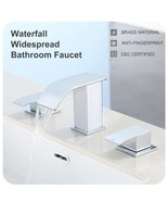 New Open Box Gagalife 8&quot; Waterfall Bathroom Faucet Chrome – Model JJL3JT... - $70.16 CAD