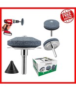 3-Pack Lawn Mower Blade Sharpener with Steel Backing for Any Power Drill - $609.43 MXN