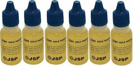 6 Bottles 22K Gold Metal Test Acid Karat Testing Liquid Solution Jewelry... - £18.76 GBP