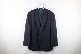 Vtg 90s Christian Dior Mens 46R Wool Striped 2 Button Suit Coat Blazer J... - £47.03 GBP