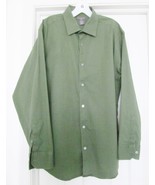 BANANA REPUBLIC Stretch Cotton Blend Shirt L/S Olive Green Men&#39;s 17-17.5 XL - £14.90 GBP