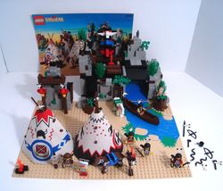 Lego Set 6766 Rapid River Village Vintage Western Set Original Release - £225.20 GBP