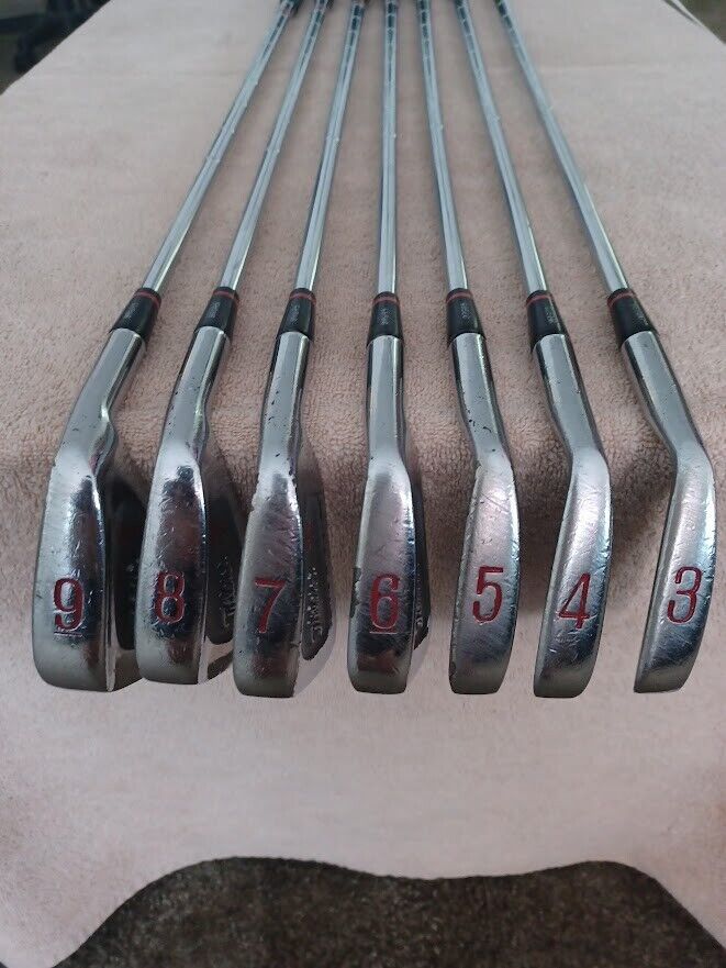 TZ GOLF -  VINTAGE RARE Titleist Model 90 3-9 Iron Set, RH Reg. Flex Steel Shaft - $79.13