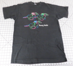 Vintage 1990s Santa Anita Park Horse Racing T-Shirt Large Single Stitch - £23.45 GBP