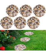 Set of 6 STEPPING STONES River Rock LIMESTONE Garden Pathway Yard Lawn D... - $51.25 CAD