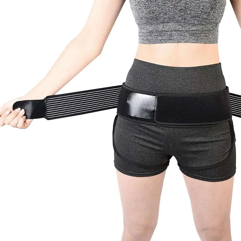 Pelvic Support Belt Women Postpartum Hip Recovery Black Sacroiliac Stretchable   - £80.11 GBP