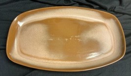 Vintage Frankoma Pottery 5PS Plainsman Brown Serving Tray Platter, 13.5” - $16.82