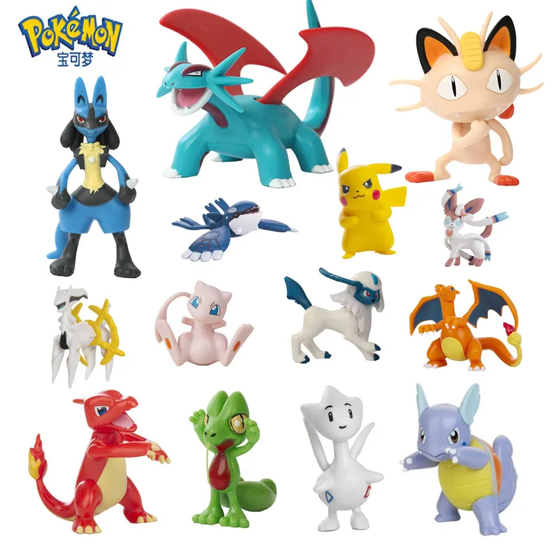 Chu mewtwo flying dragon meowth collection figure action toys model kids birthday gifts thumb200