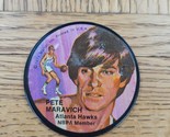 1971 Mattel Instant Replay Pete Maravich Atlanta Hawks disco da 2,5&quot;&quot; - £11.19 GBP