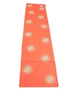 Saro Lifestyle Table Runner Mika Collection Tangerine - $20.29 CAD