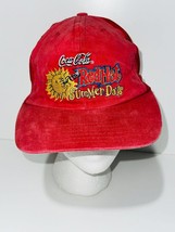 Vintage Coca Cola Redhot Summer Days Men&#39;s Red Embroidered Adjustable Hat - £23.18 GBP