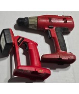 2 Pcs Set Craftsman 18 Volt Cordless Drill And Worklight Limited Edition - €18,62 EUR