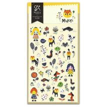 CUTE MIDORI STICKERS Sheet Girls Cat Dog Bird Food Paper Craft Scrapbook... - $2.49