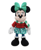 Disney Store Minnie Mouse Medium 14&quot; Holiday Christmas Plush 2021 NEW - $536.26 MXN