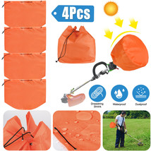 4Pcs Orange Trimmer Guard Waterproof Dustproof Cover Wrap For Weedeater ... - $25.64