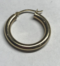 10k Yellow Gold Vintage Single Hoop Earrings .7 Gram - £67.78 GBP