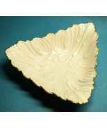 Lenox Triangular Candy Nut Dish Bowl Gold Rim Triad Collection 1980s Gif... - $9.99