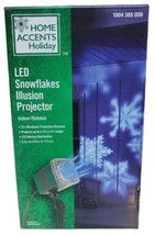 Home Accents Holiday LED Snowflakes Illusion Projector Blue Images New - $31.18