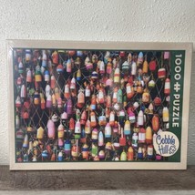 COBBLE HILL 1000 PIECE JIGSAW PUZZLE NEW SEALED Buoys On A Wall Colorful... - $14.84