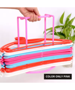Pink Hanger Organizer Rack – M Size Eco-Friendly Holder for Closet Laund... - €7,12 EUR