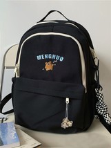 Women Backpack Kawaii Bear Embroidery Japanese Harajuku Laptop Travel Water Proo - £36.16 GBP