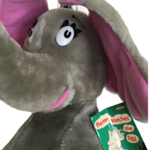 Horton Hatches the Egg Stuffed Animal Dr Seuss Coleco 1980s Toy Elephant Library - $19.99