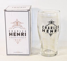Charles Henri Les 2 Frères Quebec Collectible Beer Clear Glass New in Box - $231.53 MXN