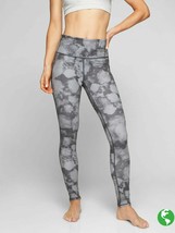 Athleta Leggings Size Large Gray High Rise Hight Floral Crush Chaturanga Tie Dye - $44.55