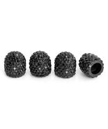 Black Crystal Valve Stem Caps – Luxury Crystal Car Accessories by TireCa... - $7.99