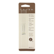 Cross Cross Matrix Ballpoint Pen Refill (Pack of 3) (Medium Black) - £27.67 GBP
