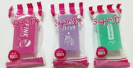 Candy Type Eraser 3 pieces Cute Girl stationery - $6.98