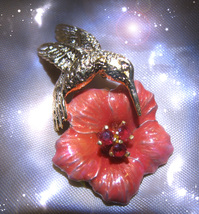 HAUNTED NECKLACE BLESSED BIRD OF LUCK WEALTH & LOVE HIGHEST LIGHT OOAK MAGICK image 2