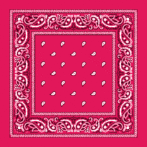 Hot Pink - 6Pcs Paisley Print Bandana 100%Cotton Cover Head Warp Scarf - £17.56 GBP