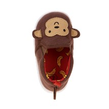 Walmart Brand Infant Toddler Boys Canvas Slip On Shoes Brown Monkey Size... - $8.98