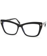 NEW TOM FORD TF 5826-B ECO 001 Black Eyeglasses Frame 55-16-140mm B44mm ... - $181.29