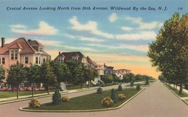 New Jersey Wildwood By The Sea 26th Avenue architecture Postcard M24 - £2.75 GBP