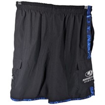 Mossy Oak Fishing Mens Cargo Swim Trunks Black Blue Camo Board Shorts Medium - $25.74