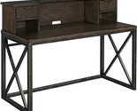 Xcel Cinnamon Finish Office Desk With Hutch By Home Styles - $574.99