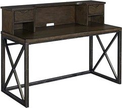 Xcel Cinnamon Finish Office Desk With Hutch By Home Styles - $574.99